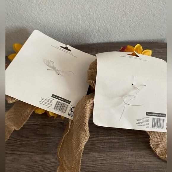 Fall decor Bundle Scarecrow Table Top Family Bows Faux Loose Leaves Holiday - Picture 6 of 7